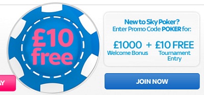 Sky Poker Promo Code